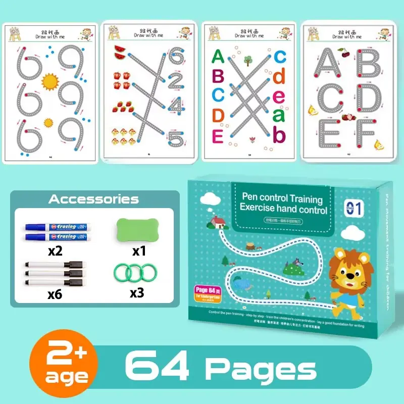 CUADERNO MONTESSORI TRAZOS MAGICOS